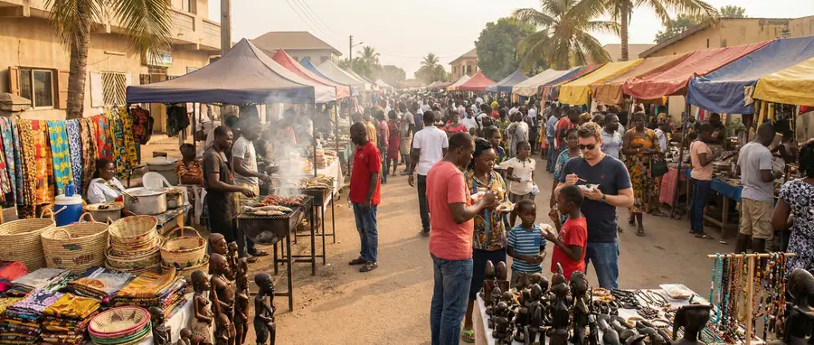 Food fair and souvenir market